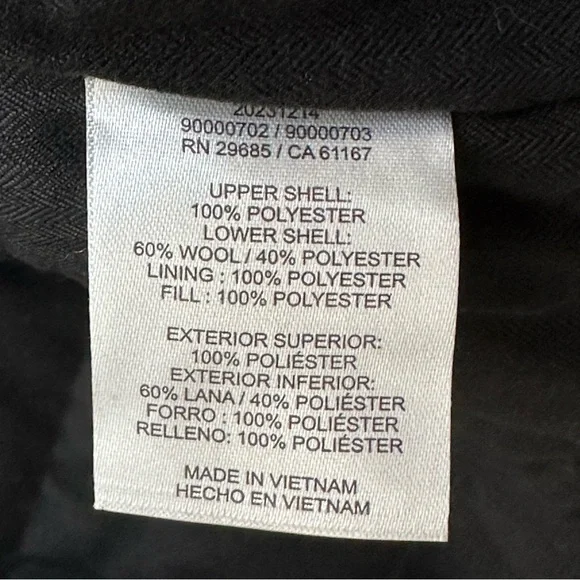 Pendleton Men’s M/L Wool Blend Vest • Black Green • NWT - Picture 11 of 12